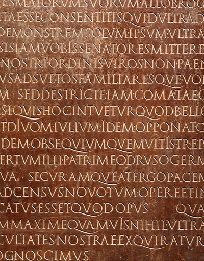 La tableta de Lyon (detalle), c.48 d.C. (bronce) de Gallo Roman